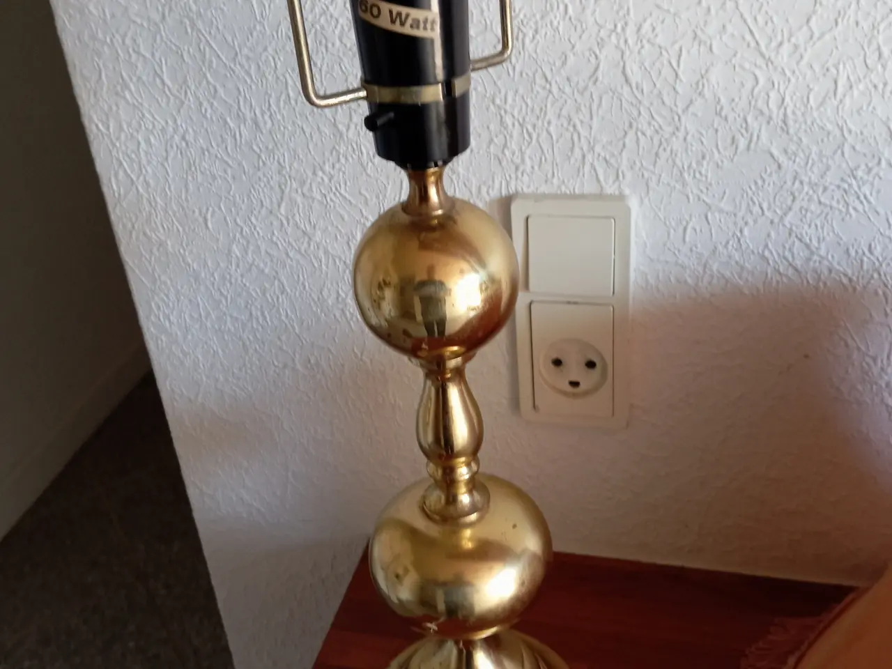 Billede 4 - Stor Antik messing lampe fra Mormor hjem.