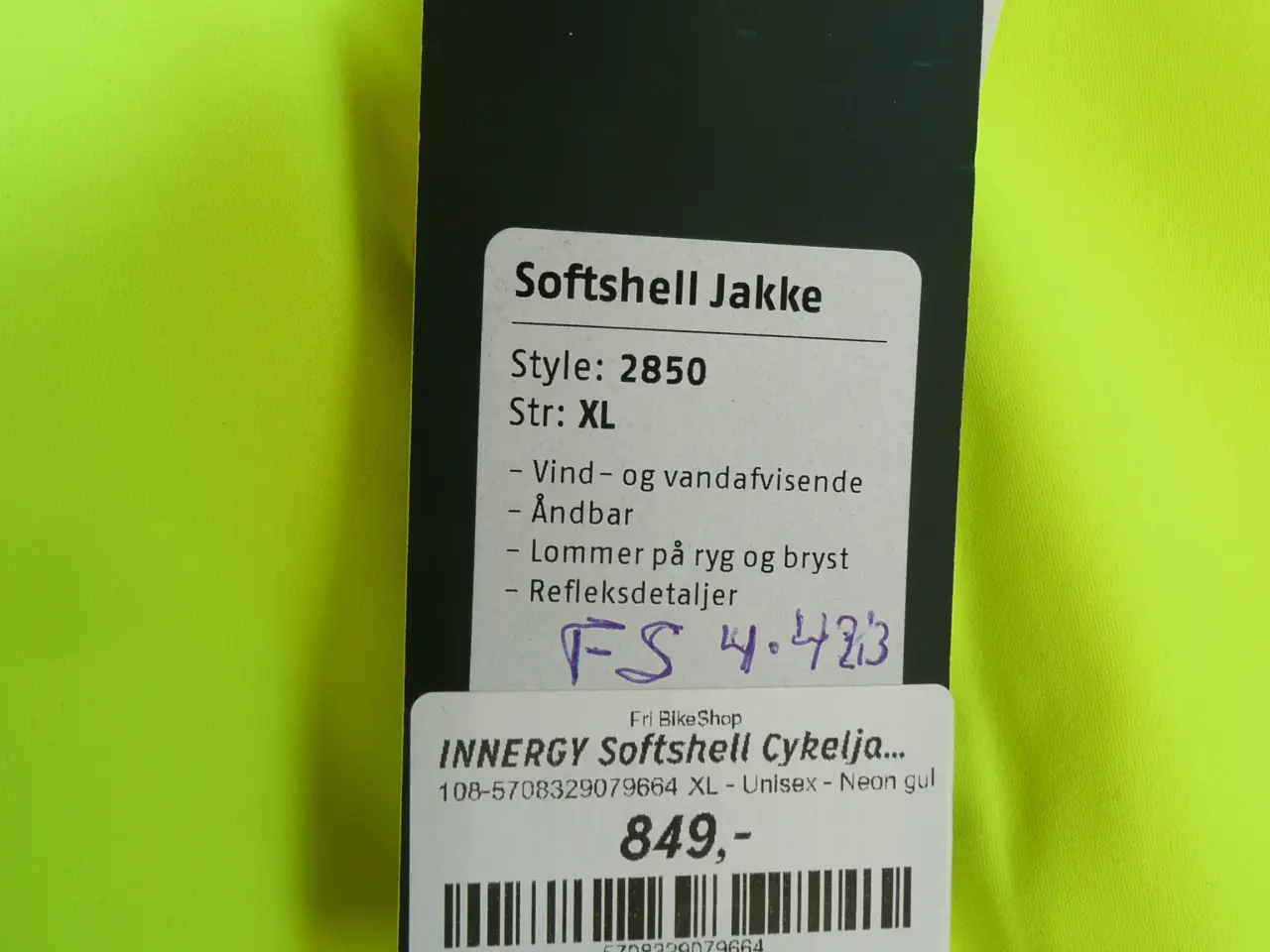 Billede 2 - softshell cykeljakke