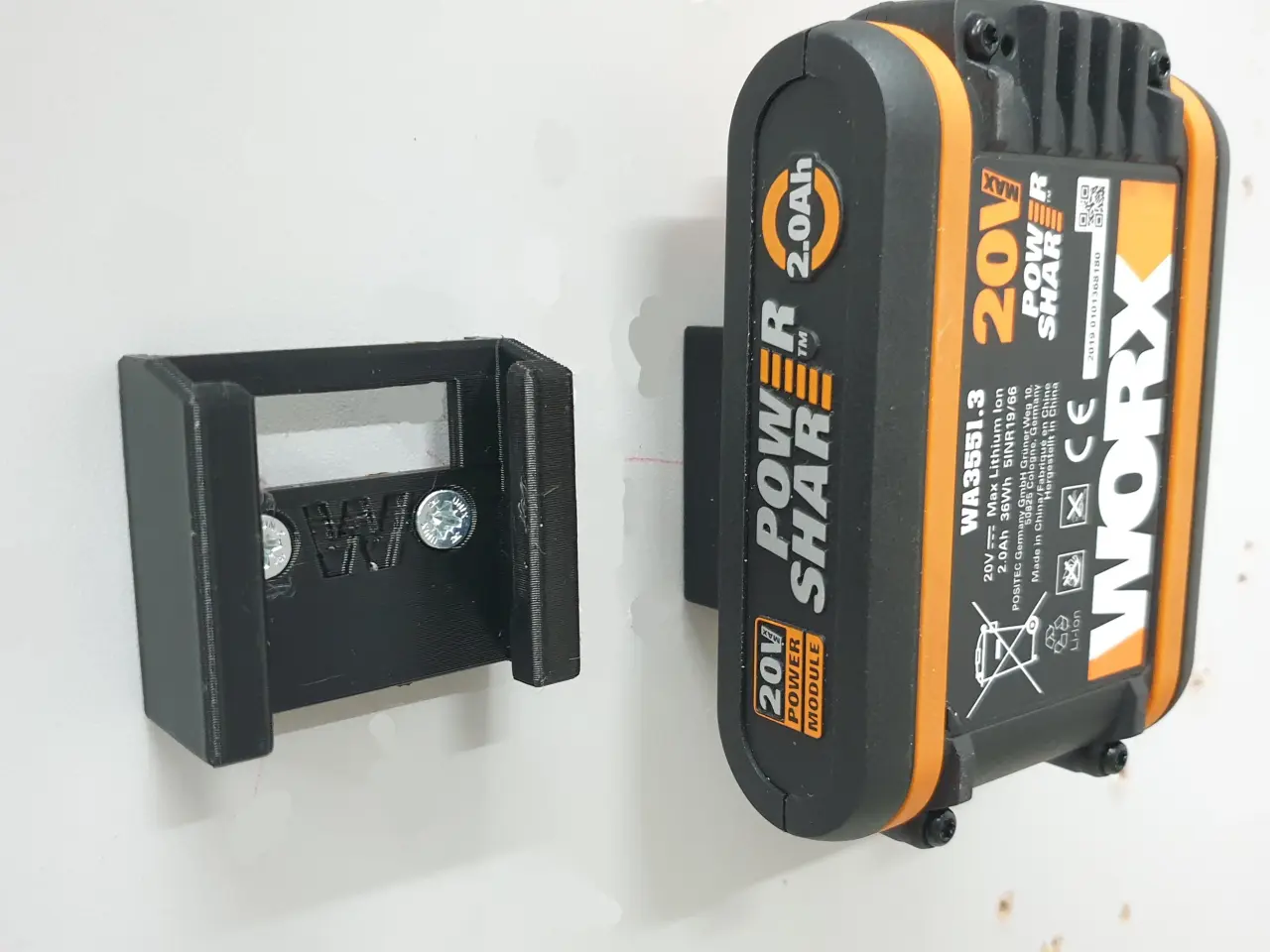 Billede 1 - WORX 20v holder og belsag