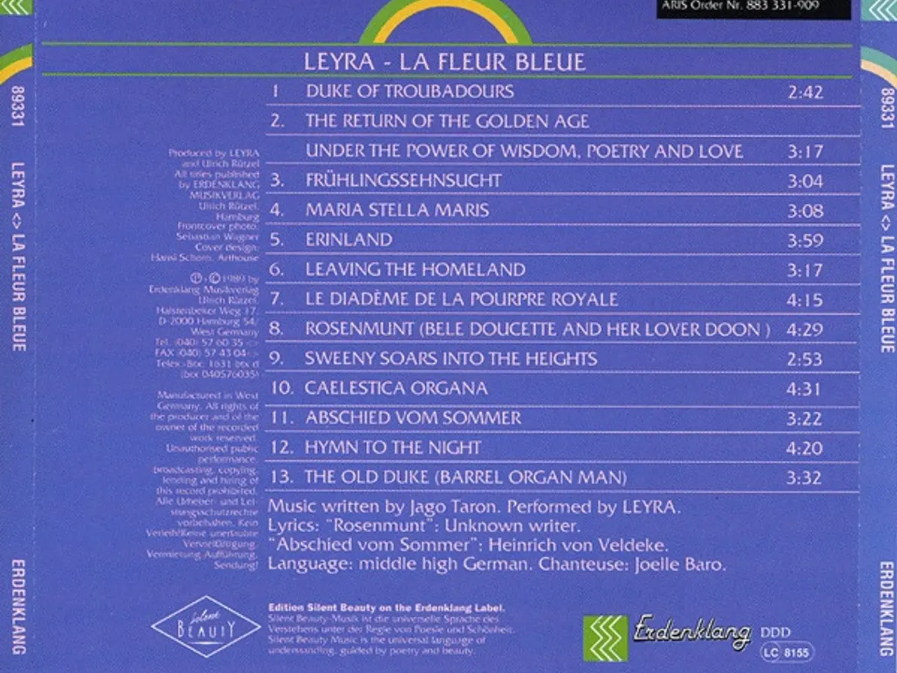 Billede 2 - Leyra – La Fleur Bleue – CD