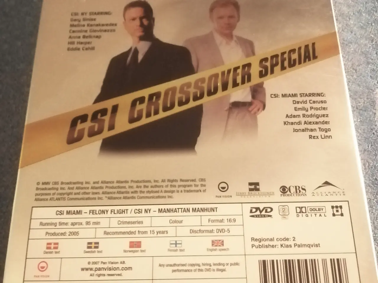 Billede 2 - CSI Miami og CSI NY Croosover Special