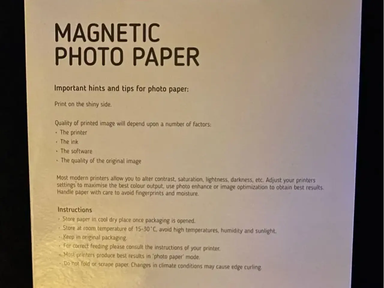 Billede 3 - Magnetisk fotopapir