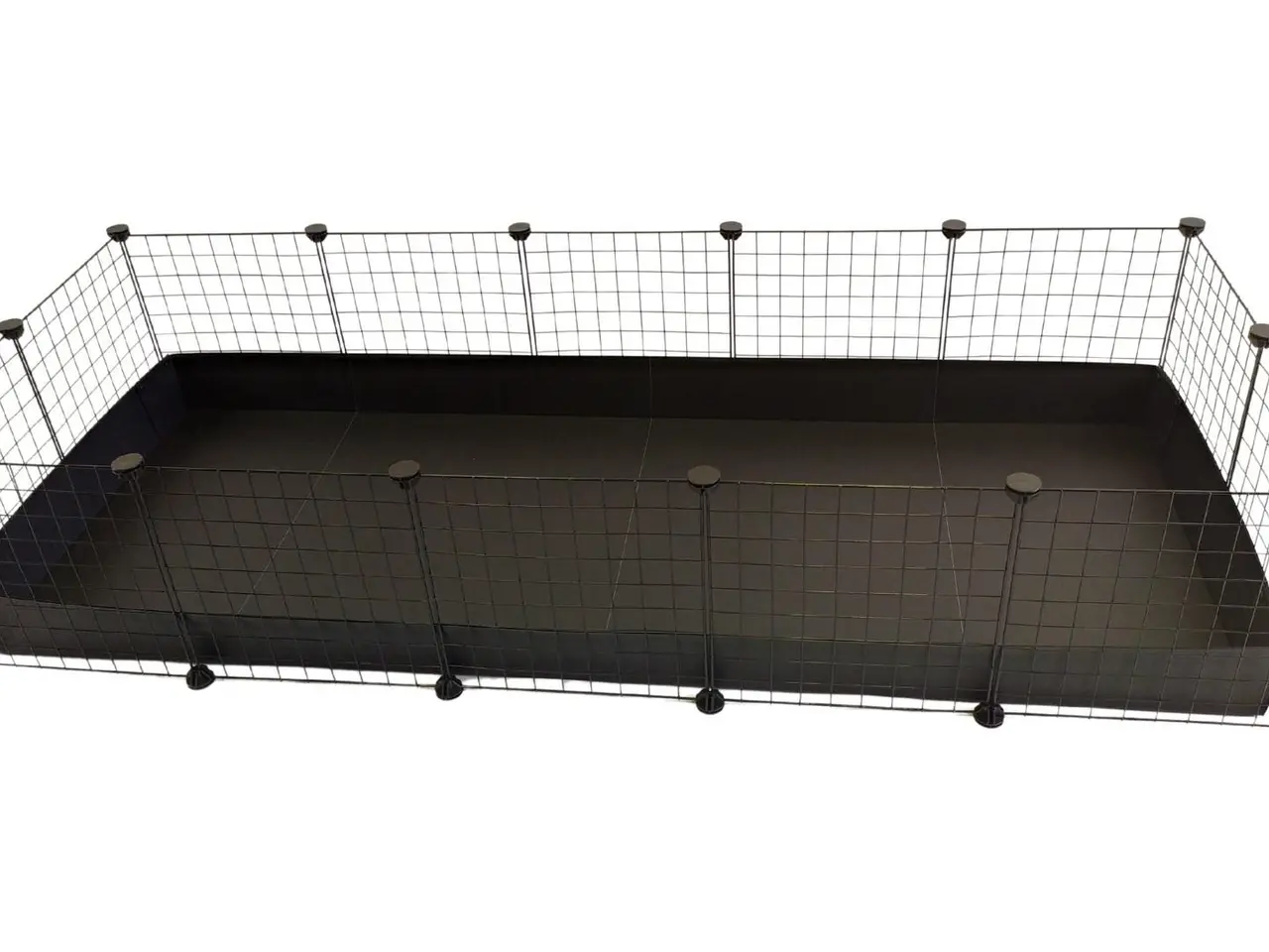Billede 1 - Smådyrsbur C&C modulært 5x2 - sort, 180 × 75 × 37 cm