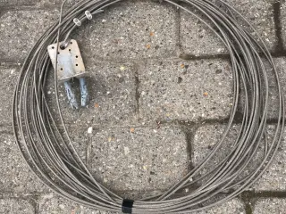 Stålwire, rustfrit, diameter 4 mm, 30 Mtr.