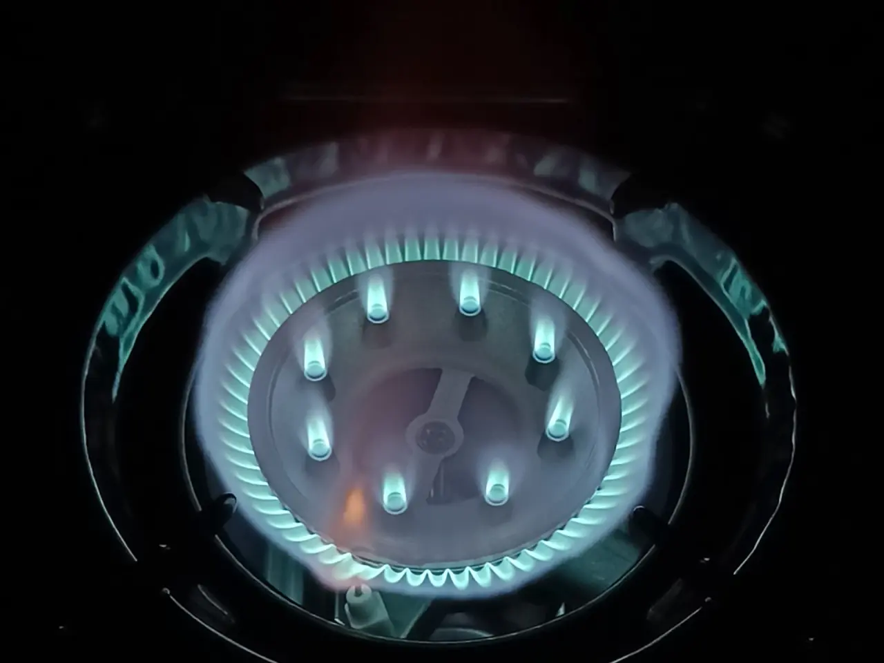 Billede 4 - NY! 4600W Bærbar Dobbelt Gaskomfur + Kuffert (Blå)