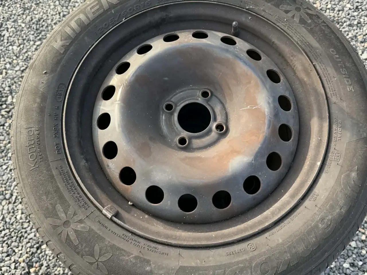 Billede 2 - 4 x 100 Stålfælge med Hankook sommerdæk
