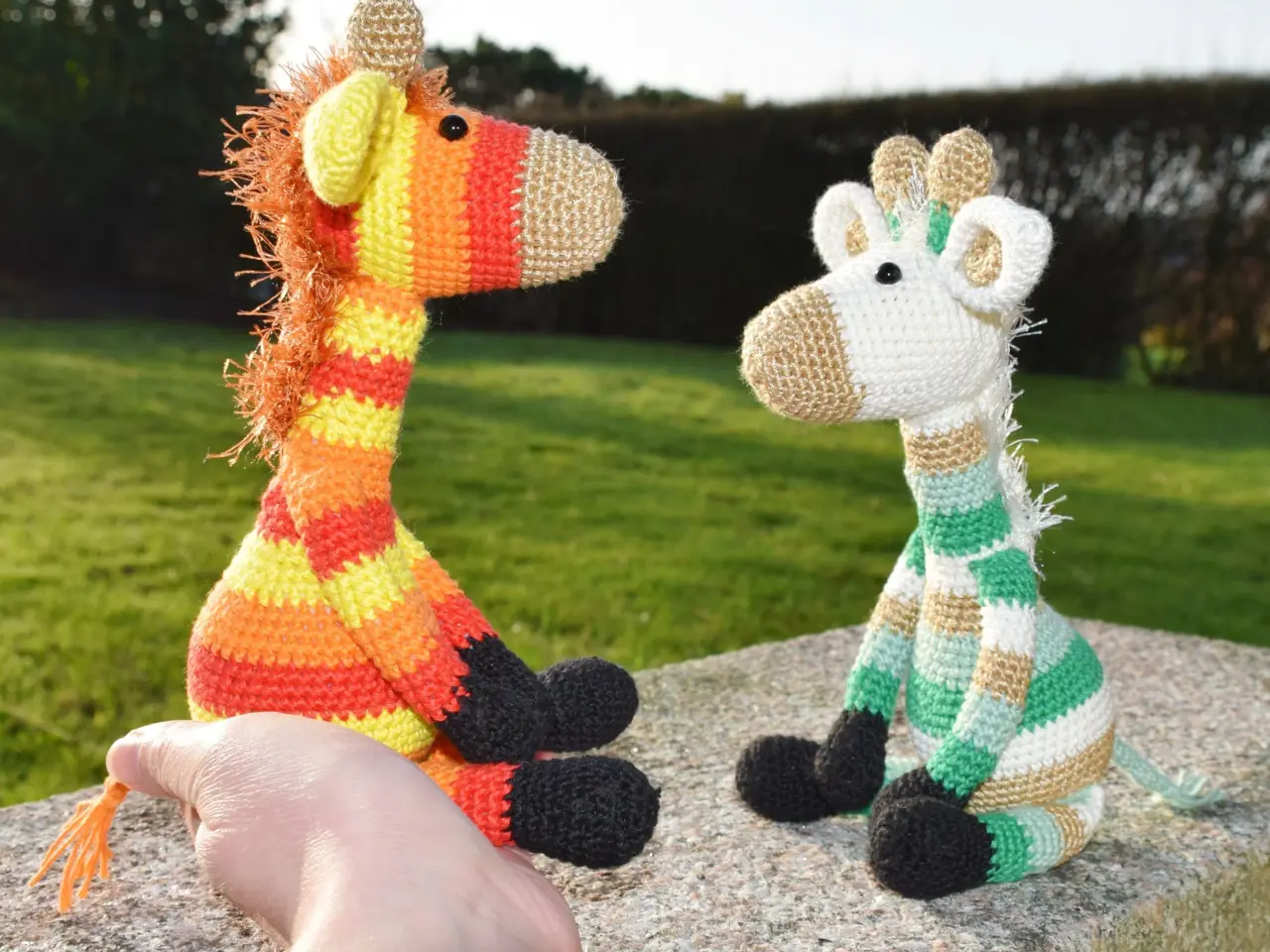 Billede 1 - Hæklede mini-giraffer