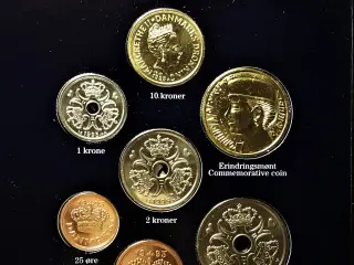 DET KGL MØNTSÆT 1995 med 20 kr krone 1995 1000 År!