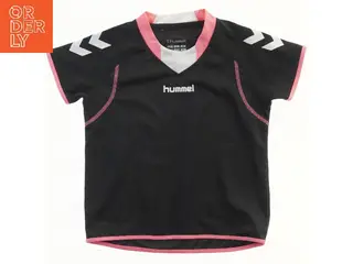 Hummel sort T-shirt med rosa detaljer fra Hummel (str. 110)