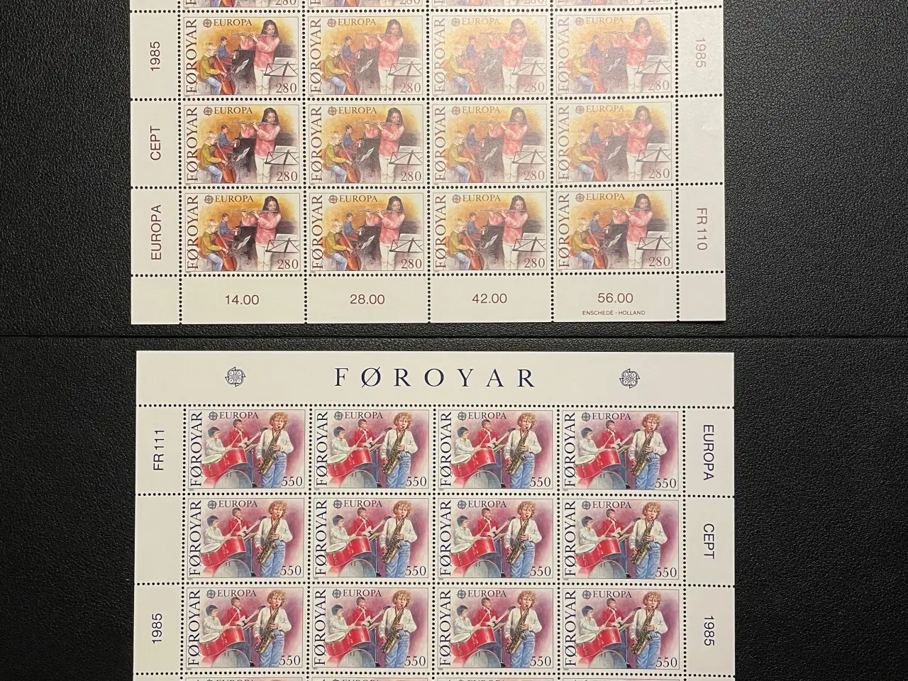 Billede 1 - Færøerne helark afa 110-11 - Postfriske