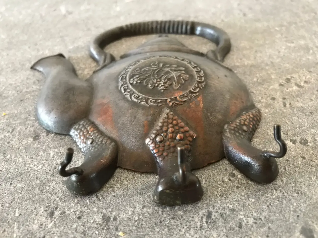 Billede 3 - Vintage tekande / tepotte kobber knage