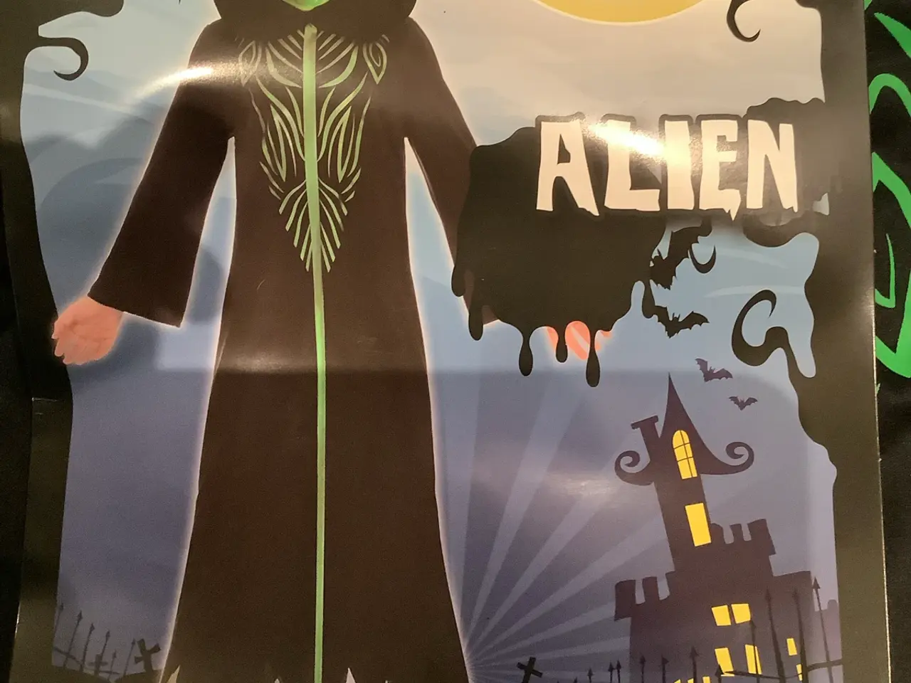 Billede 3 - Halloween udklædning Alien - ny i emballage