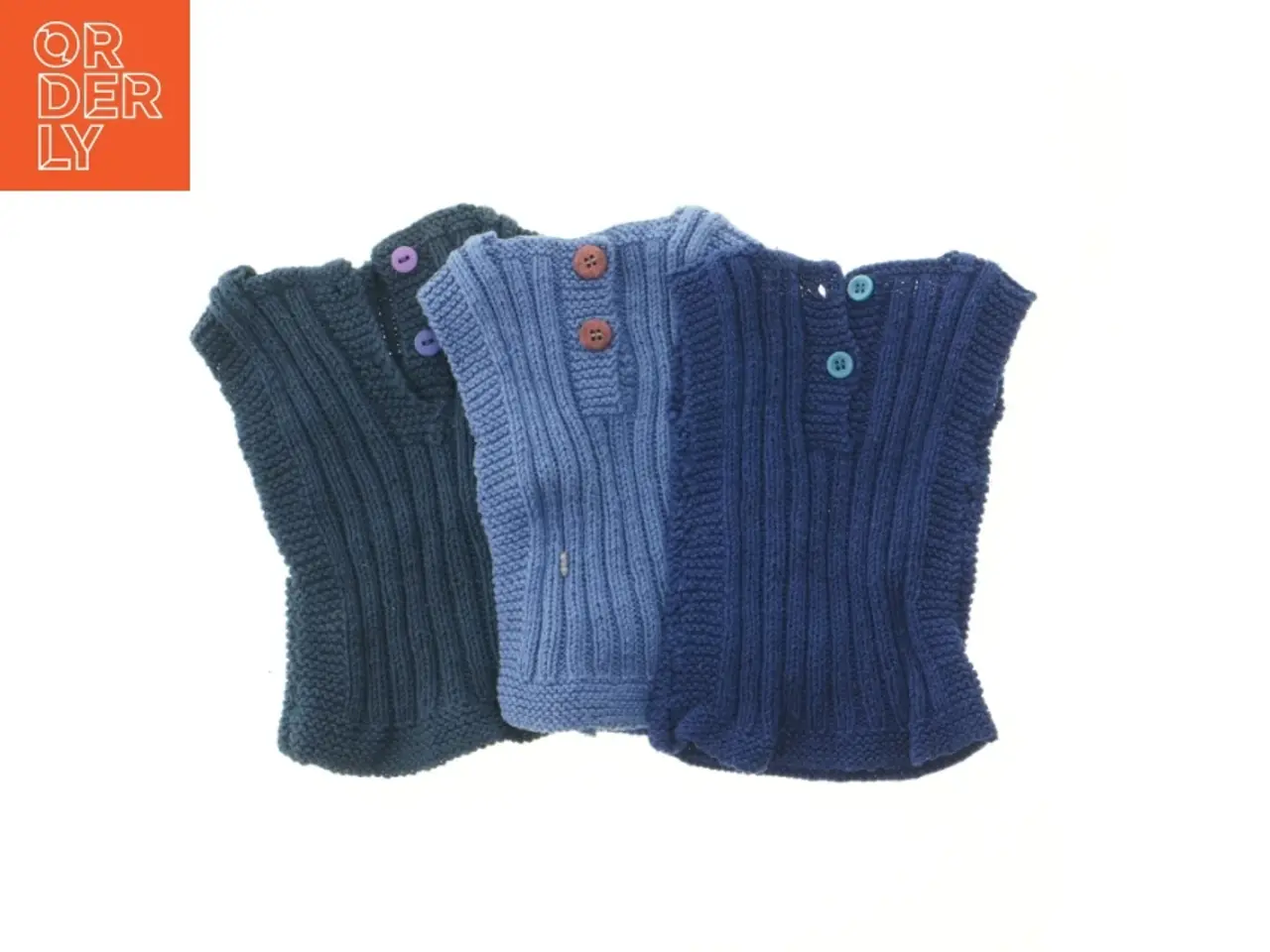 Billede 1 - Strikkede baby veste (str. 26x15 cm)