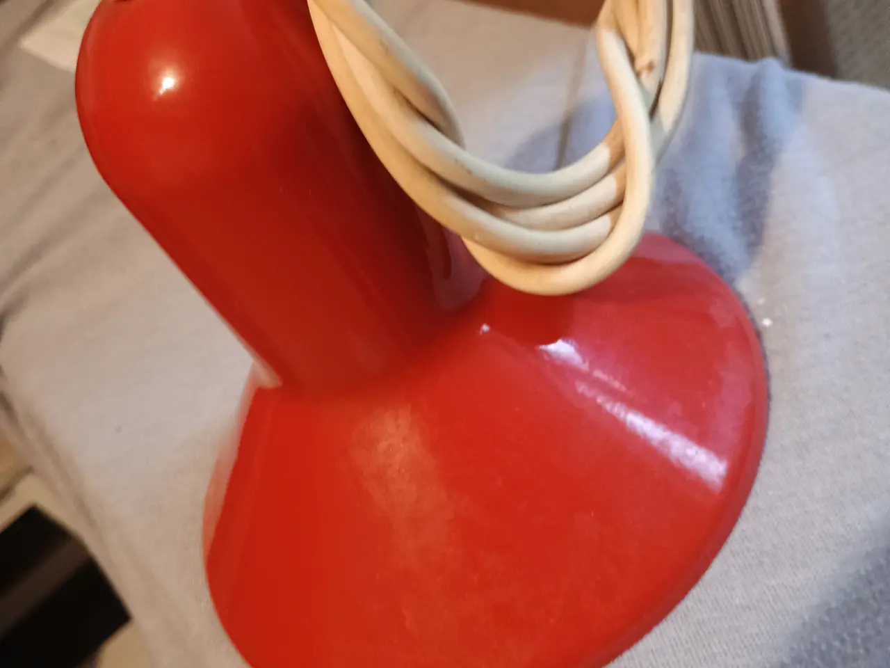 Billede 4 - Lampe, rød vintage / retro