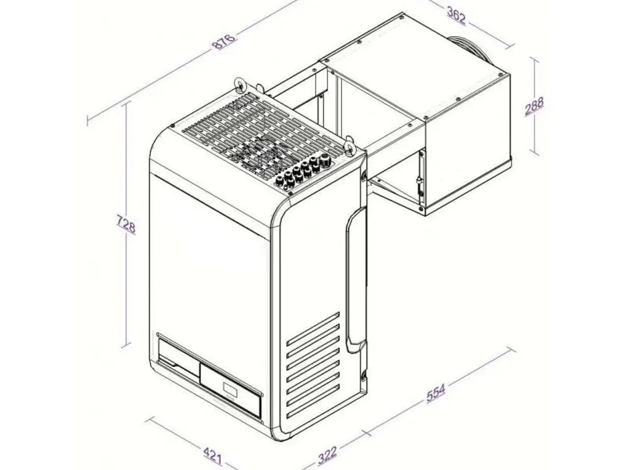 Billede 2 - Professionel væg fryseaggregat – 50 Hz