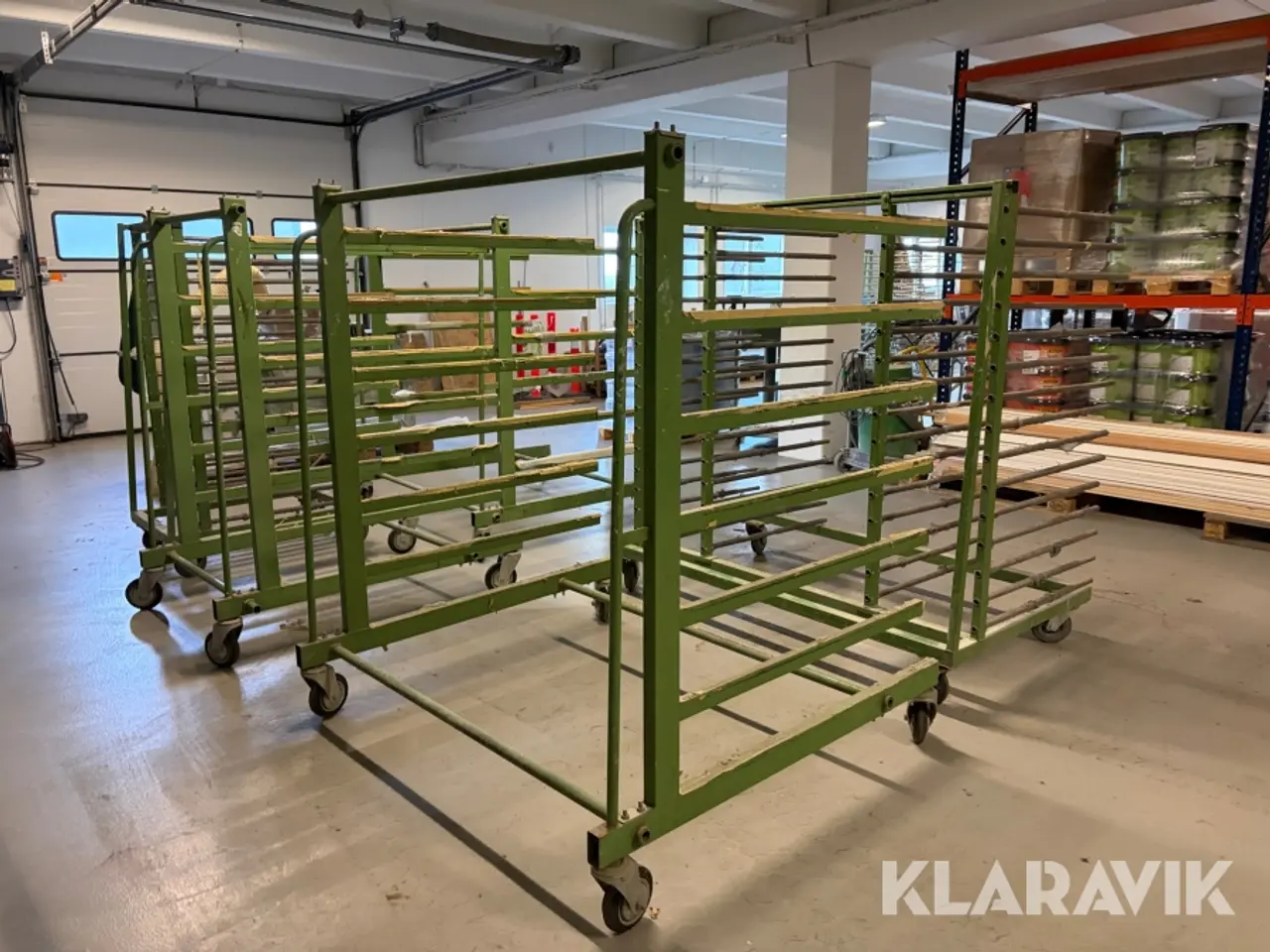 Billede 6 - Transport/tørrevogn 5 styk blandet størrelser.