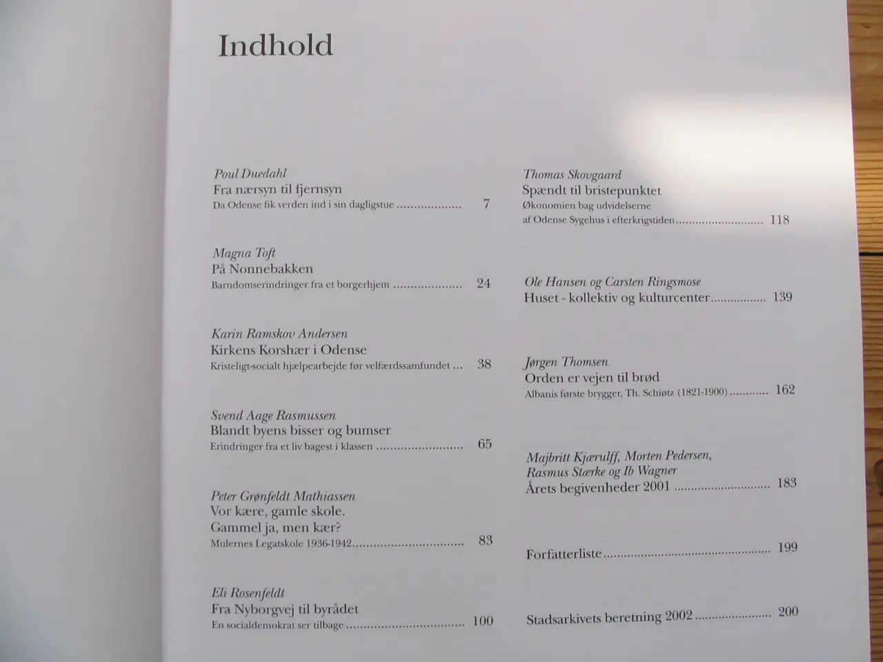 Billede 2 - Odensebogen 2002