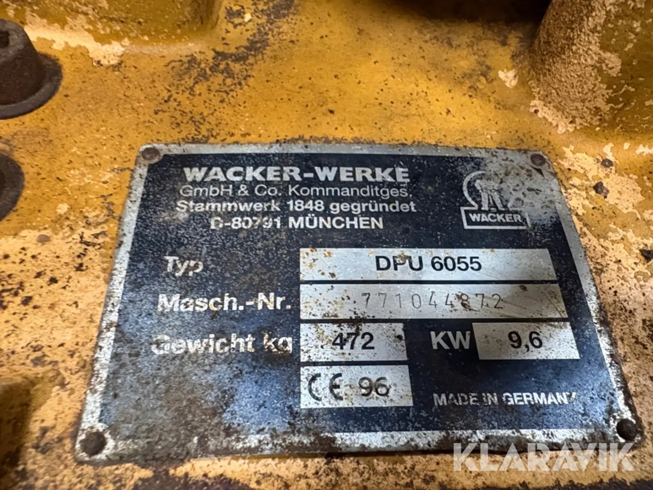 Billede 12 - Pladevibrator Wacker-werke DPU 6055