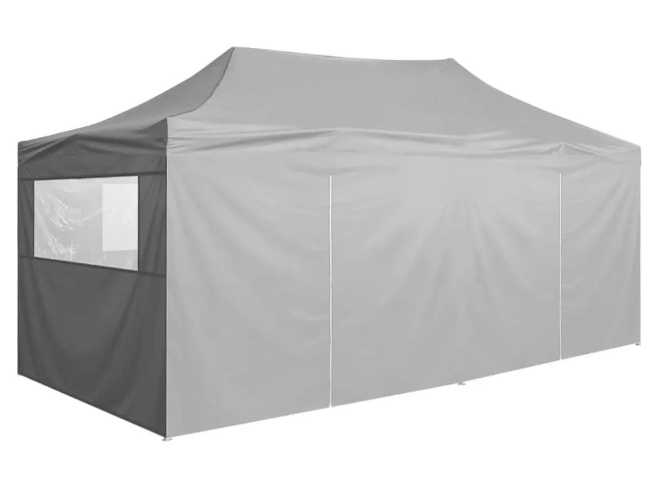 Billede 5 - Foldbart festtelt 3 × 6 m med 4 sidevægge - stål, antracitgrå