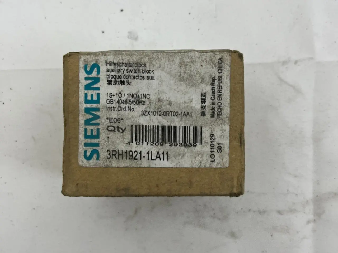 Billede 4 - Siemens 3RH1921-1LA11 Auxiliary kontakt Block DIN