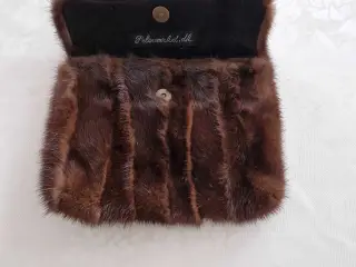 Ægte vintage mink clutch fra Pelsværket