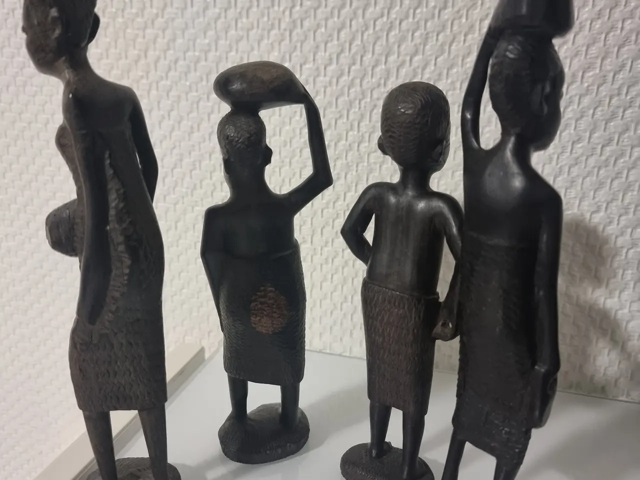 Billede 2 - 4 afrikanske træfigurer