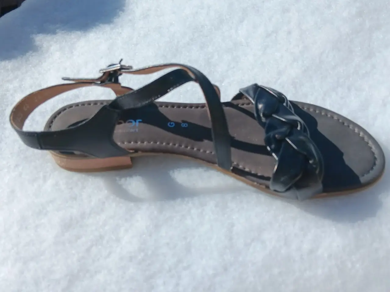 Billede 1 - Gabor Sandal i Sort Skind NY