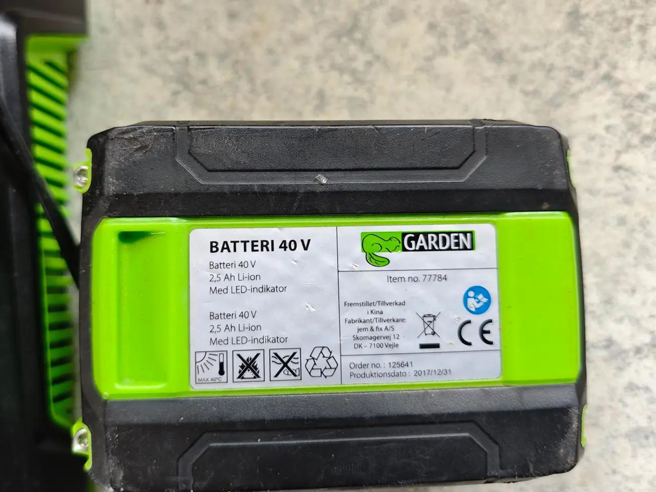 Billede 4 - Batteridreven græstrimmer - GARDEN