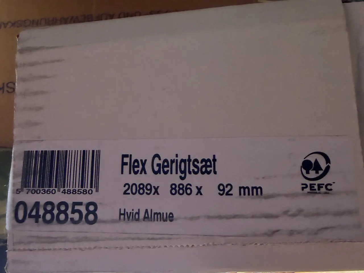 Billede 1 - Swedoor Flex gerigtsæt hvid Almue M 9 x 21