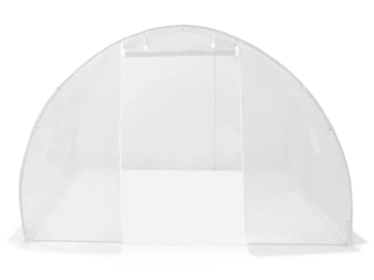 Billede 6 - Drivhus 9 m² - 300 × 300 × 200 cm, hvidt PE-net og galvaniseret stel