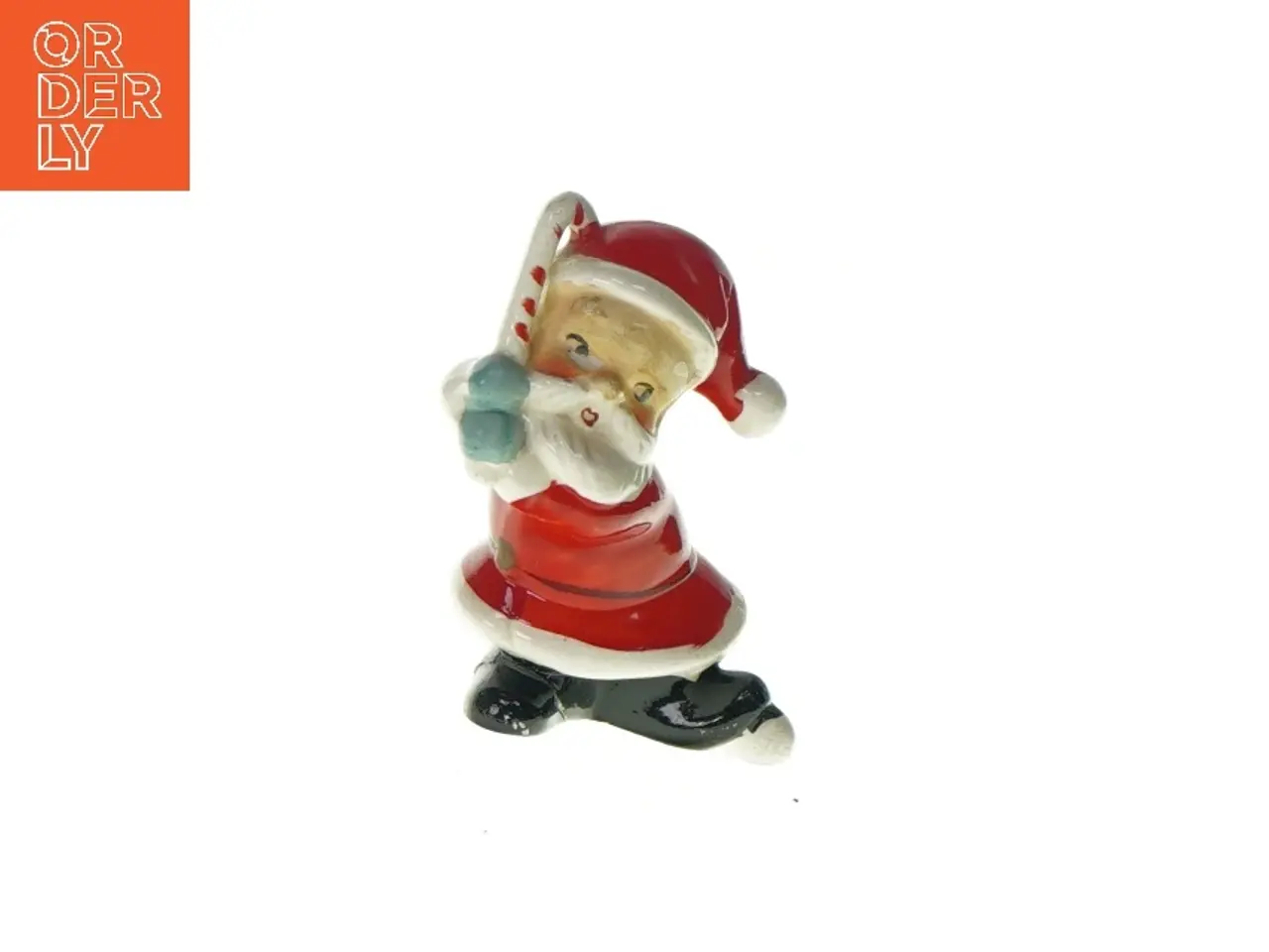 Billede 1 - Dekorativ julemandsfigur fra Ukendt (str. HØ:10x6cm)