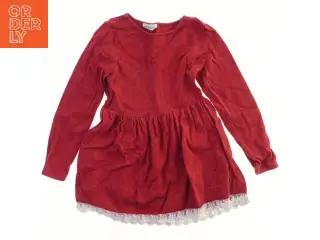 Rød kjole med blondekant fra H&M (str. 128)