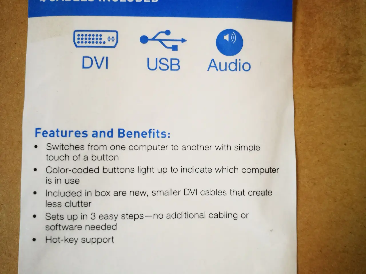 Billede 1 - Belkin SOHO KVM Switch DVI & USB