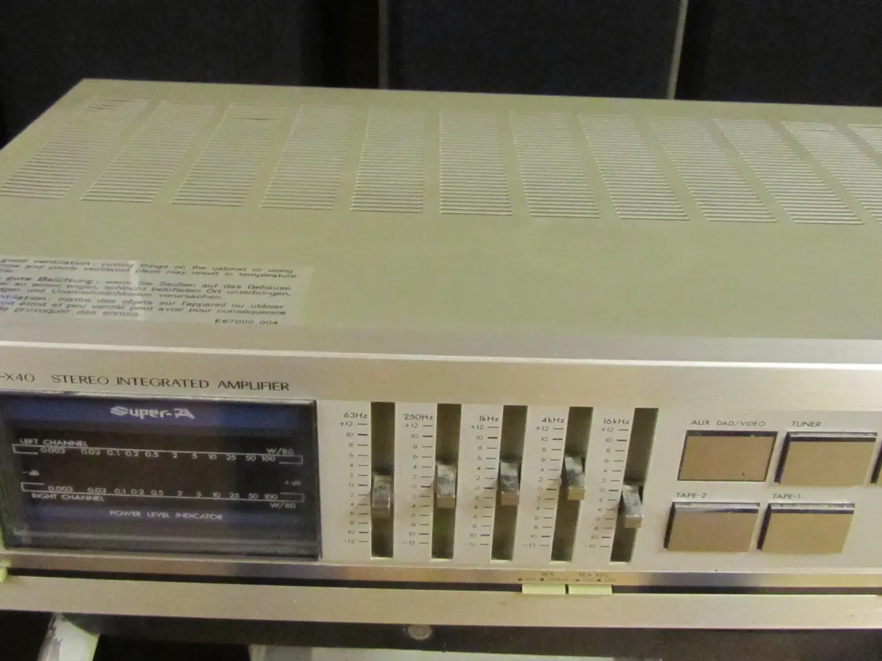 Billede 1 - TOSHIBA A-X40 50W RMS og EQUALIZER