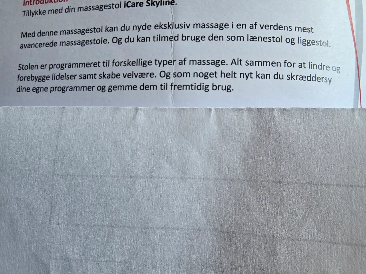 Billede 7 - Lækker Icare Skyline Massagestol – Perfekt stand.