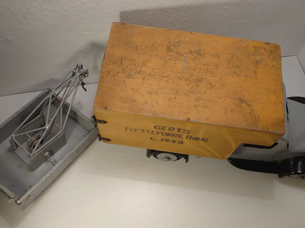 Billede 3 - Tekno: Stor sjælden flytte/kranbil. 1943