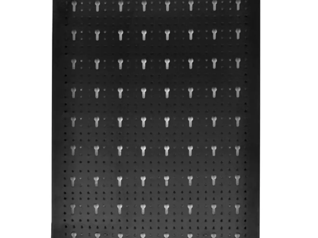 Billede 2 - Værktøjstavle i metal - perforeret panel 60 × 120 cm med 18 dobbelte kroge