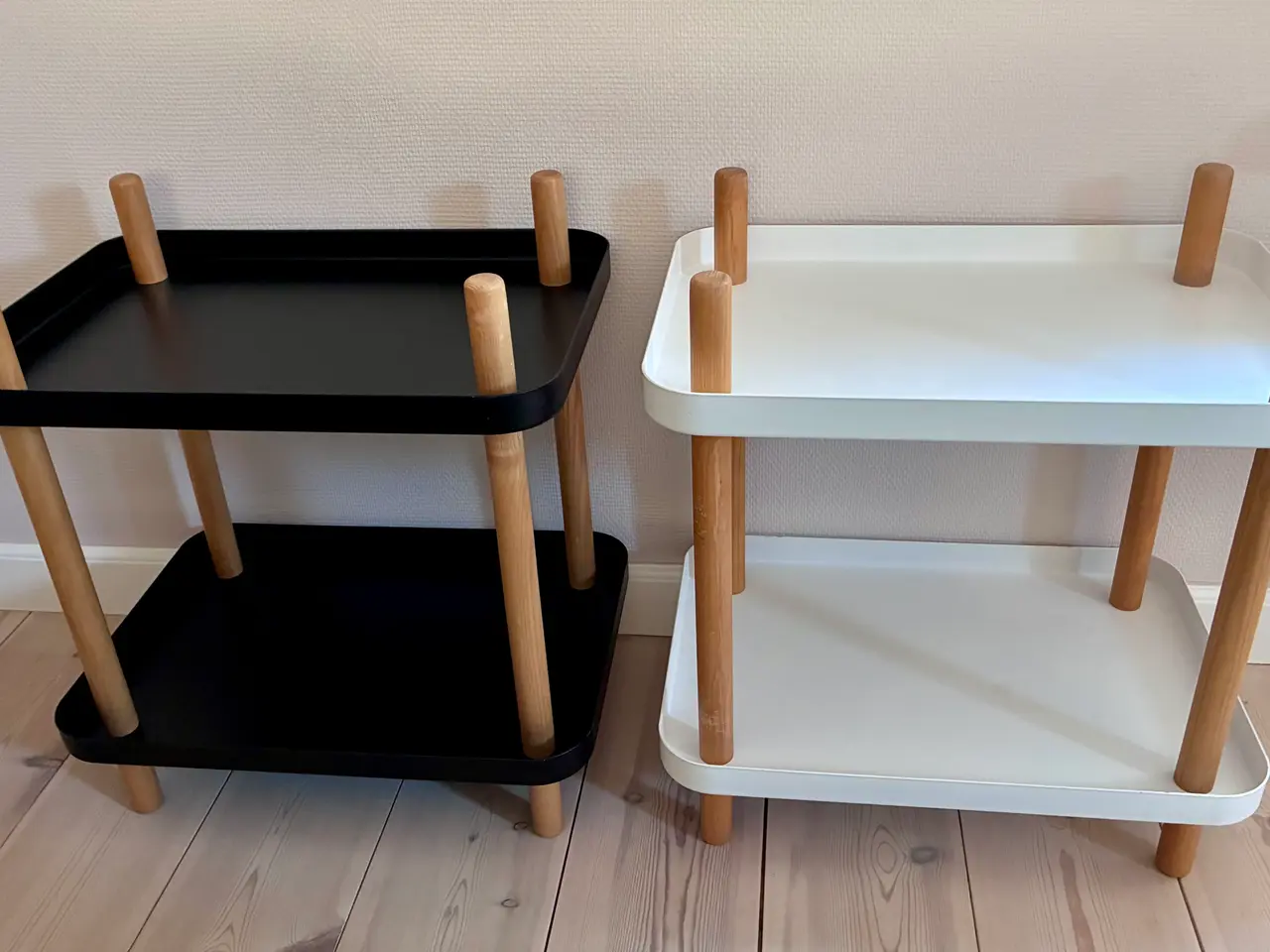 Billede 1 - 2 fine design bakkeborde / sideborde / sengebord
