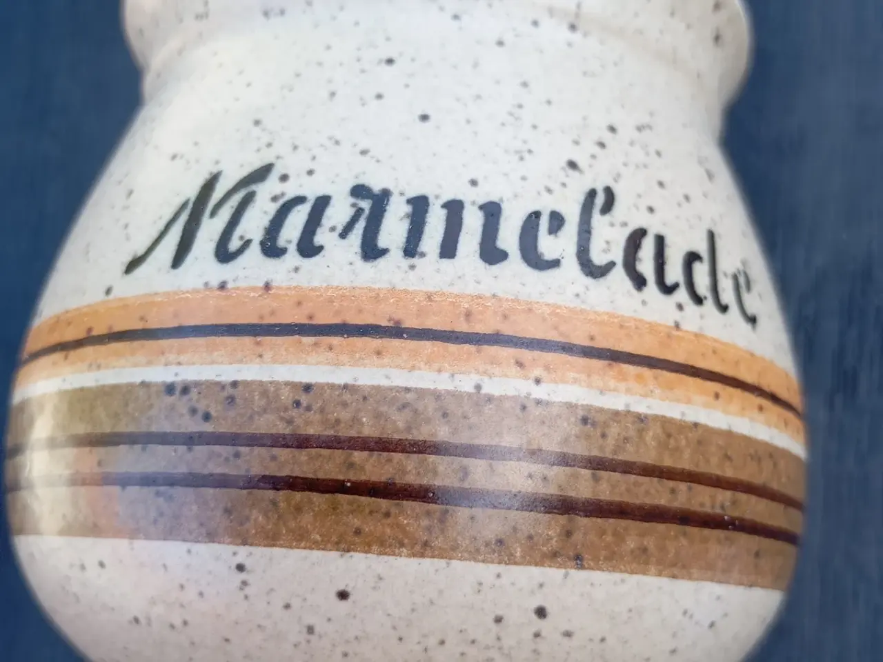 Billede 1 - Marmeladekrukke i keramik. RETRO