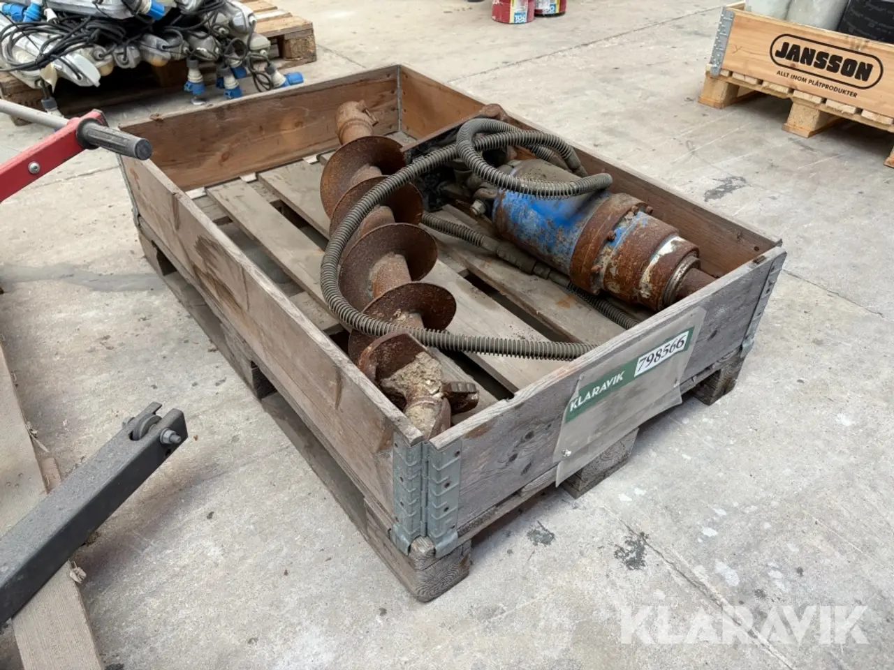 Billede 1 - Hydraulisk jordbor 1 styk