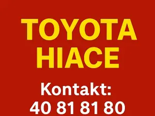 HIACE købes