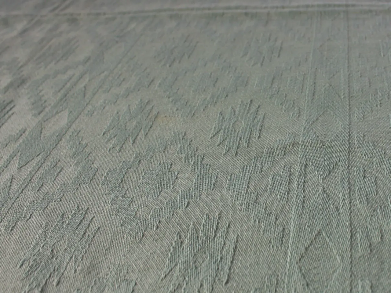 Billede 5 - Grøn jacquardvævet dug 147 x 250 cm