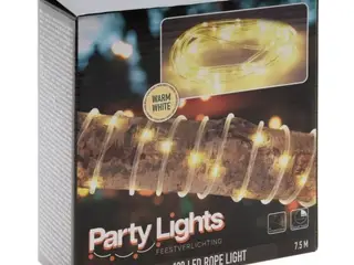 3 stk. led lyskæde m. 100 lys med timer udendørs - 7,5m(ubrugt)