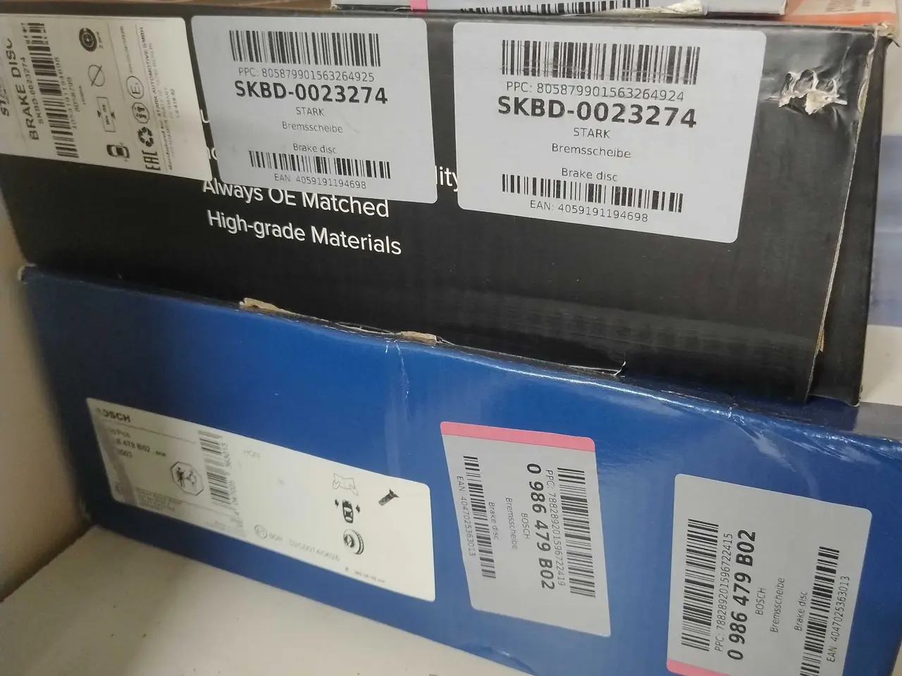 Billede 1 - Honda bremse skiver for og bag plus klodser n brg 