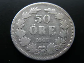 Sverige  50 öre  1883 EB  KM#740