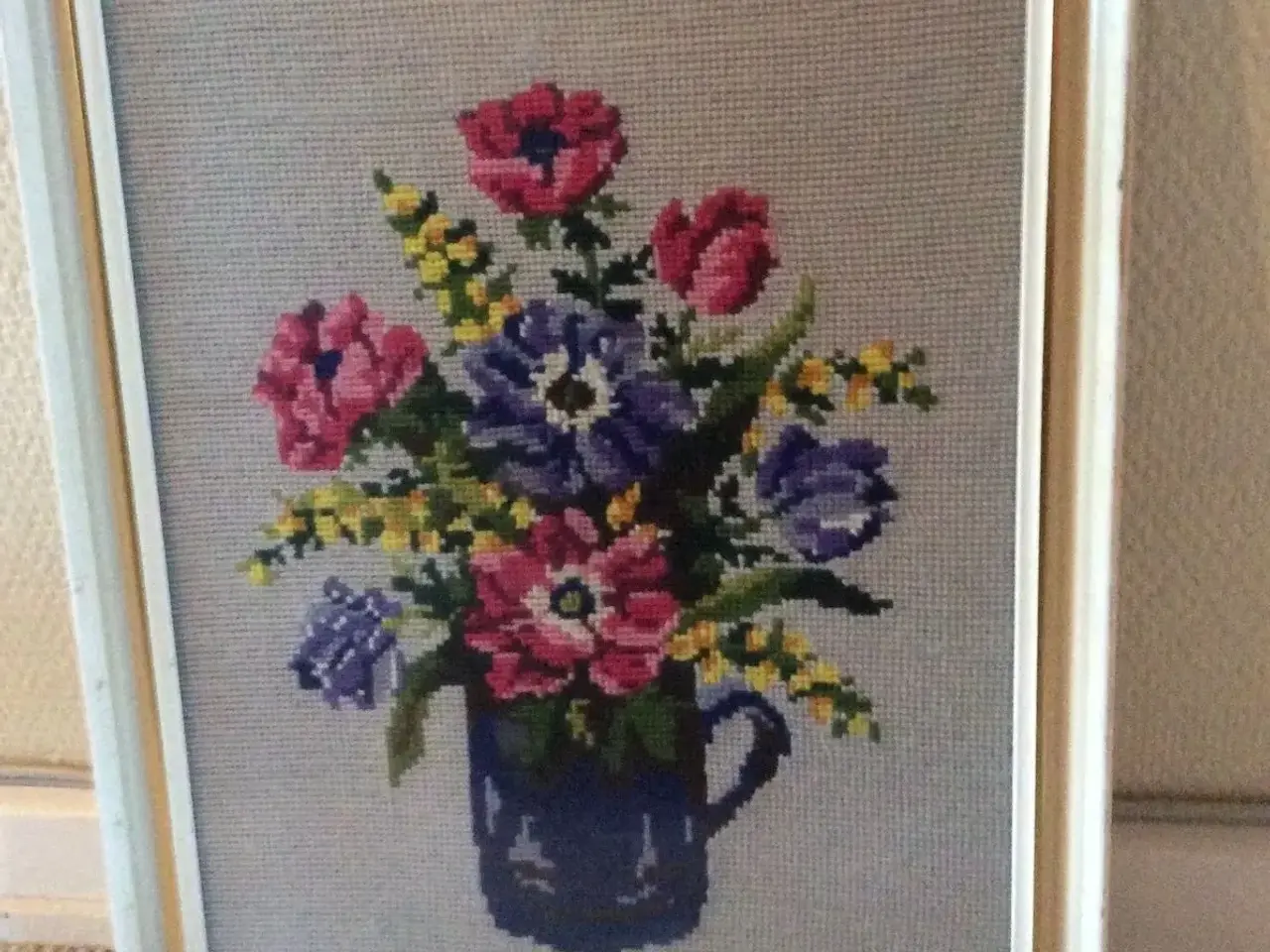 Billede 1 - Billed blomsterbrodeeri