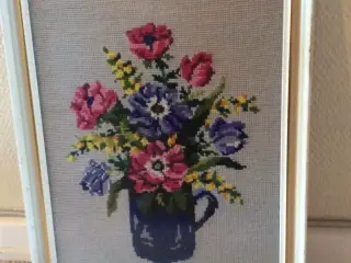 Billed blomsterbrodeeri