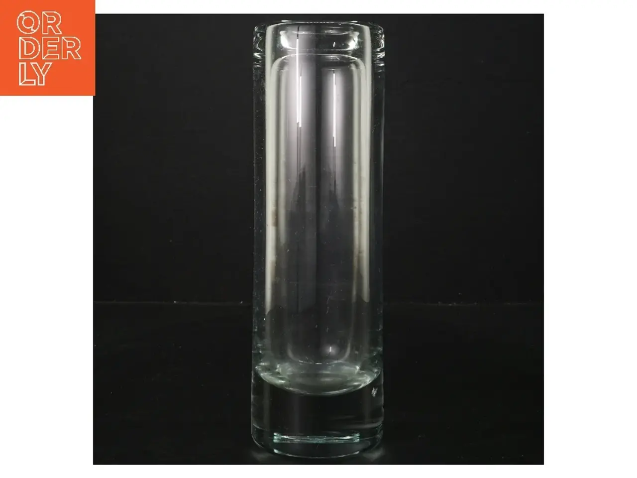 Billede 1 - Glasvase  (str. Ø 7 cm højde 23 cm)
