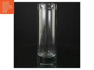 Glasvase (str. Ø 7 cm højde 23 cm)