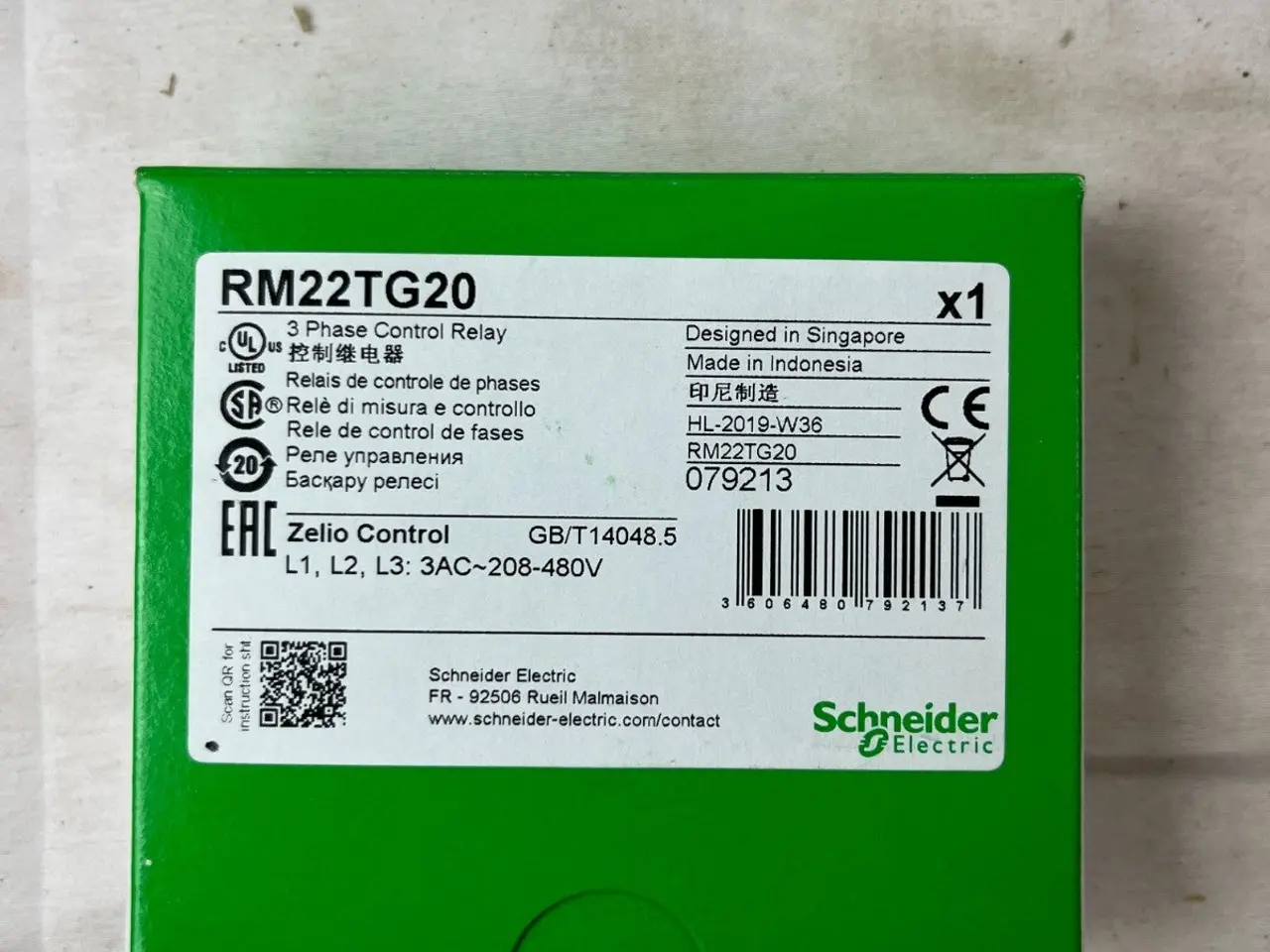 Billede 2 - Schneider Electric RM22TG20 Zelio 3 Phase Control
